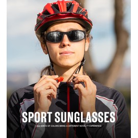 KALIYADI Sport Sunglasses-for-Men Polarized Mens-Sunglasses: Sports Sun Glasses With UV Protection for Running Cycling