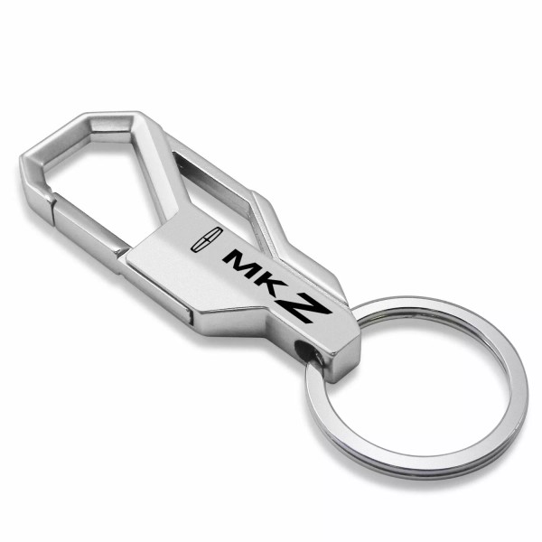 iPick Image Lincoln MKZ Silver Snap Hook Metal Key Chain