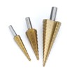 3 Piece HSS Step Drill Bit Set Hex Shank Step