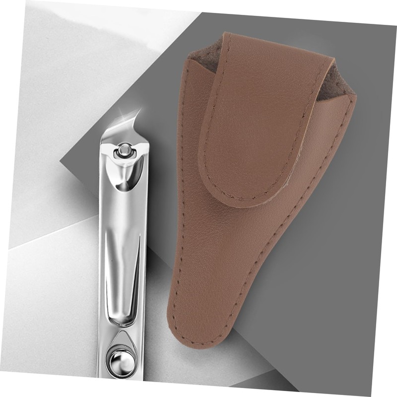 Healeved 3pcs Cuticle Nipper Protective Cover Pu for Nail Clippers