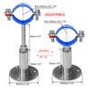 POTONZ Wall Mount Ceiling Mount Pipe Supports,Adjustable Pipe Clamps Stainless