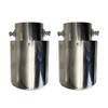 Pyladea Replacement For 2PCS Stright Chrome Muffler Tip 2.5" Exhaust