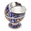 Ball Ashtray with Windproof Lid Retro Dragon Stereoscopic Relief Zinc
