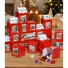 GWHOLE Christmas Advent Calendar Boxes 24Pcs DIY Craft Paper Box