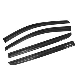 Window Visors Compatible with 2005-2010 Honda Odyssey, Full Set Smoked JDM Stick On by IKON MOTORSPORTS, 2006