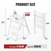 GameGem 3 Step Ladder, Aluminum Folding Step Stool with Anti-Slip