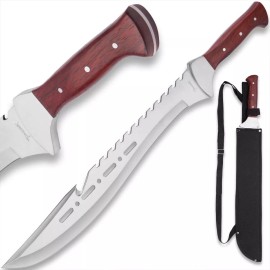 Tomahawk Razorback Machete| Full-Tang | Nylon Shoulder Sheath | 21 1/4" Overall