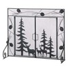 Zingz & Thingz Decorative Iron and Mesh Metal Fireplace Screen,