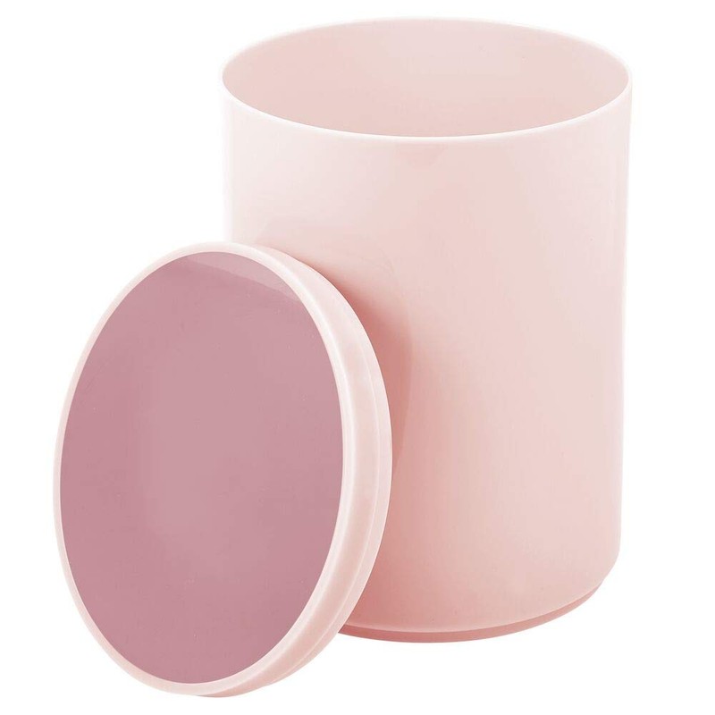 mDesign Plastic Small Slim Round 1.7 Gallon/6.5 Liter Trash Can