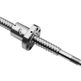 CNCMANS SFU1204 Threaded Spindle Stainless Steel Rolled Ball Screw with Machined End Anti-play Length 300 mm, Screw Diameter 12 mm, High Precision Ball Screw CNC Parts for 3D Printer Z Axis