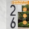 Yafimea 12 Inch Large Modern House Numbers for Outside, Black
