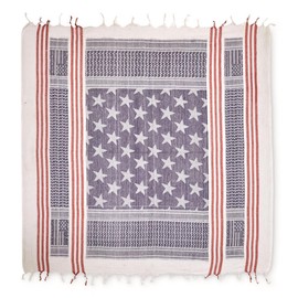 Rapid Dominance American Flag Shemagh Stars and Stripes Tactical Scarf, Arab Keffiyeh Bandana