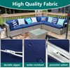FLYMEI Patio Cushion Covers 25x25x5 Waterproof Outdoor Cushion Cover Replacement
