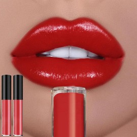Brillo de labios en crema de 12 colores, 12 Colores Brillo Labial En Crema,Labiales indelebles larga duracion,nuevo labial de larga duración, hidratante y aterciopelado (2 Piezas 10)