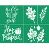 DGAGA Fall Silk Screen Stencils Reusable Self Adhesive Chalk Mesh