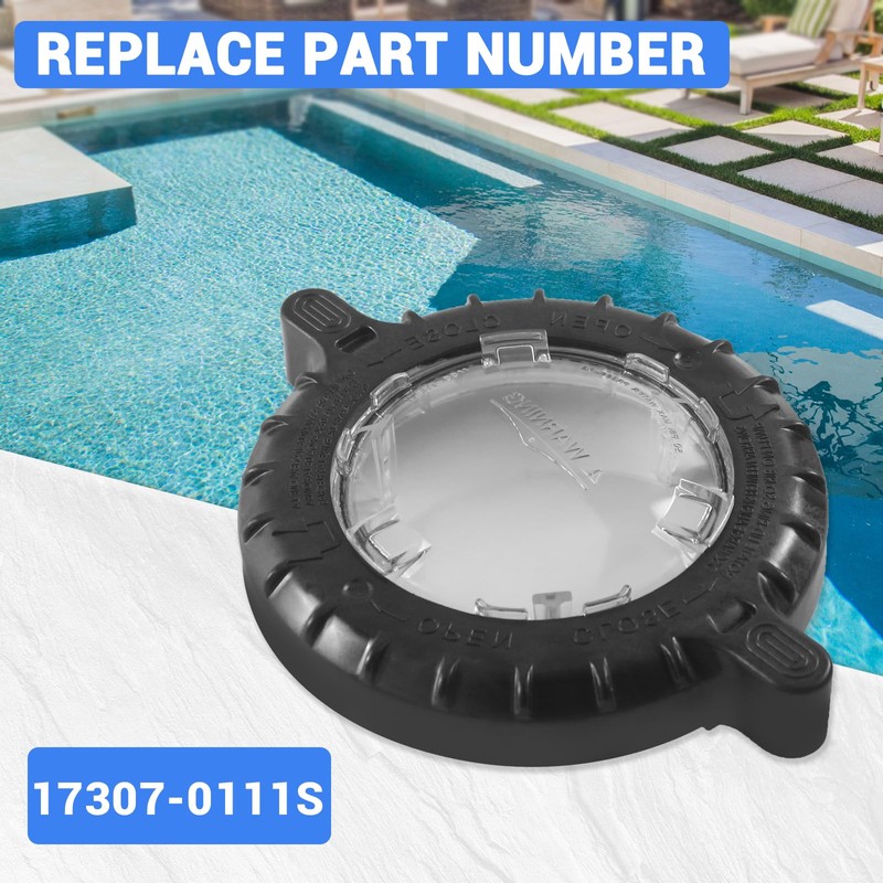 SZQBZMJ 17307-0111S Trap Cover Assembly with O-Ring Compatible with Pentair