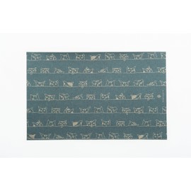 Sanyo Paper Book Cover, 46 Size, Adult Plum Charcoal Recycled Paper, Smile (Dark)