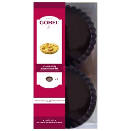 Gobel 282540 Box of 6 Tartlet Moulds Non-Stick Coating