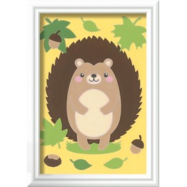 Ravensburger CreArt 10157 - Little Hedgehog - Painting by Numbers for Children from 7 Years