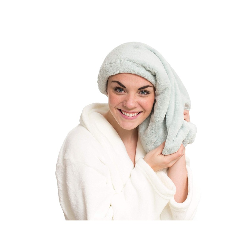 Microfiber Hair Towel-Silver