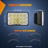 Nilight 4x6 Inch LED Headlights 45W Hi/Lo Sealed Beam Rectangular