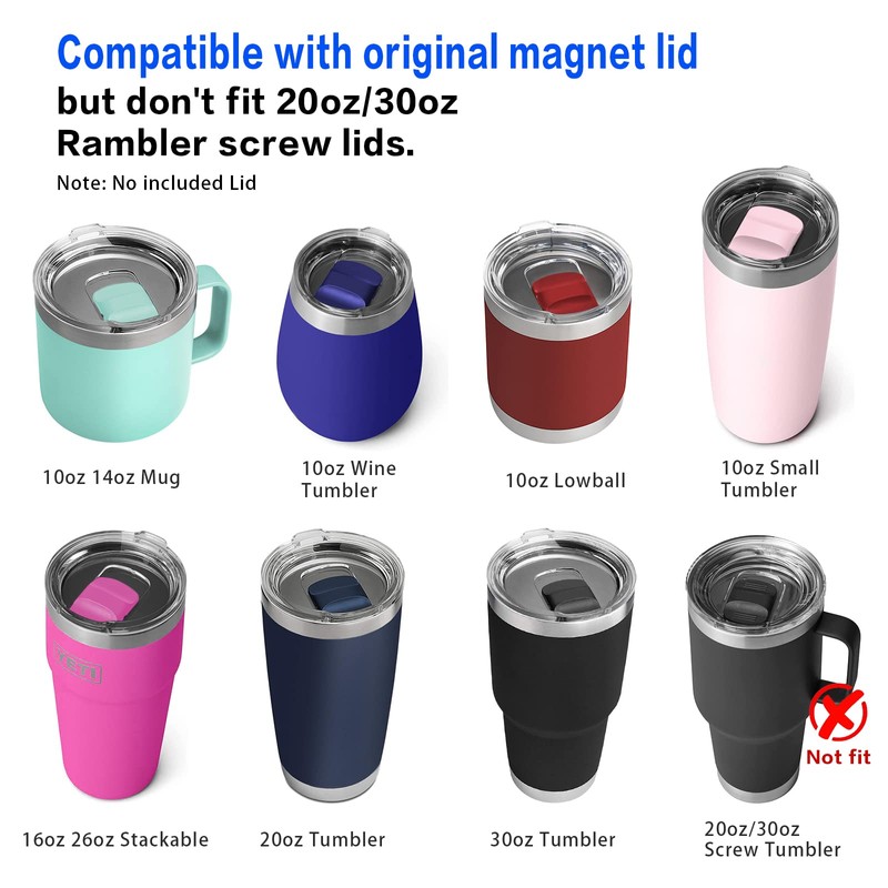 Beonsky Magnetic Slider Top Replacement for YETI Magnetic Lids 10