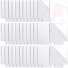 36 Pcs 2 mm Acrylic Sheet Clear Cast for LED