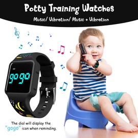 NN BEN NEVIS Potty Training Watch, Digital Toddler Watch with Countdown/Music/Alarm Clocks/Vibration Reminder and Waterproof, Remind Toddler to Go to The Toilet