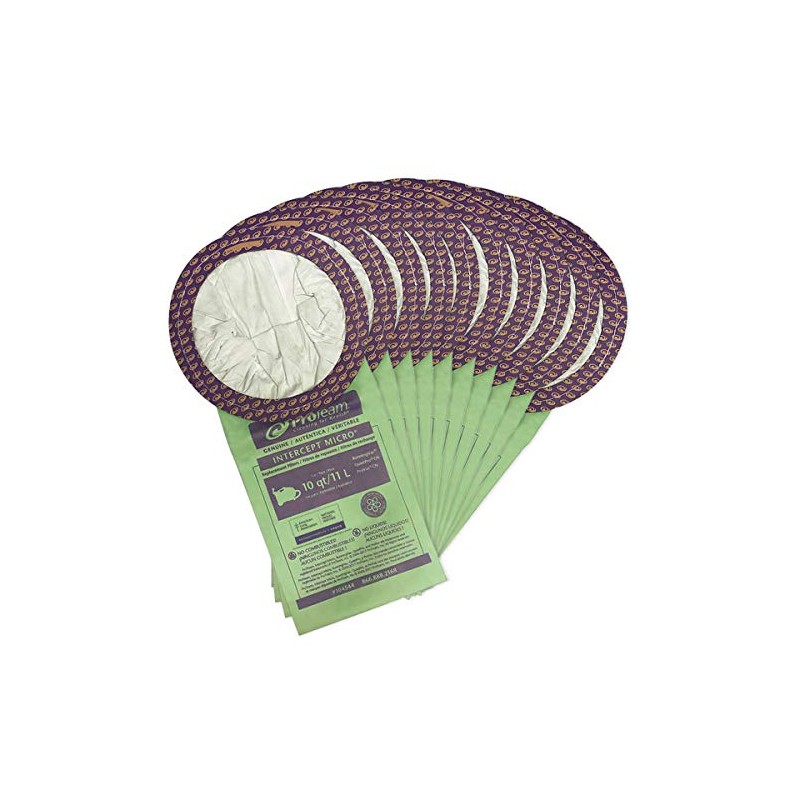 ProTeam 104544 Intercept Micro Filter Bags with Open Collar and