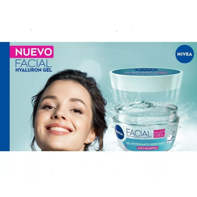 Nivea Gel Refrescante Hidratante Facial Nivea Hyaluron Gel 200 Ml