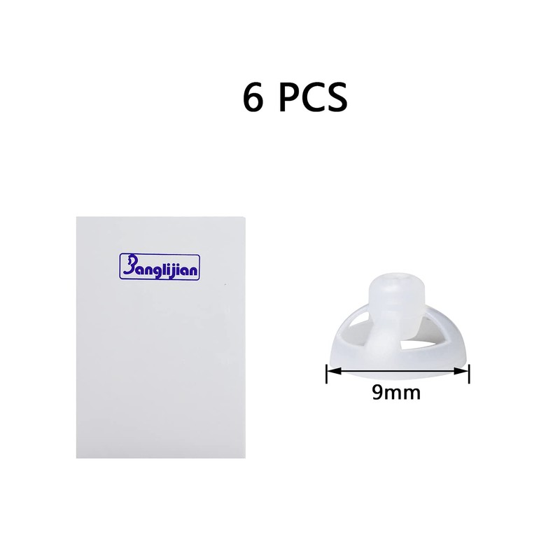 BTE Hearing Amplifier Accessories, 6 Piece 9mm Open Design Ear