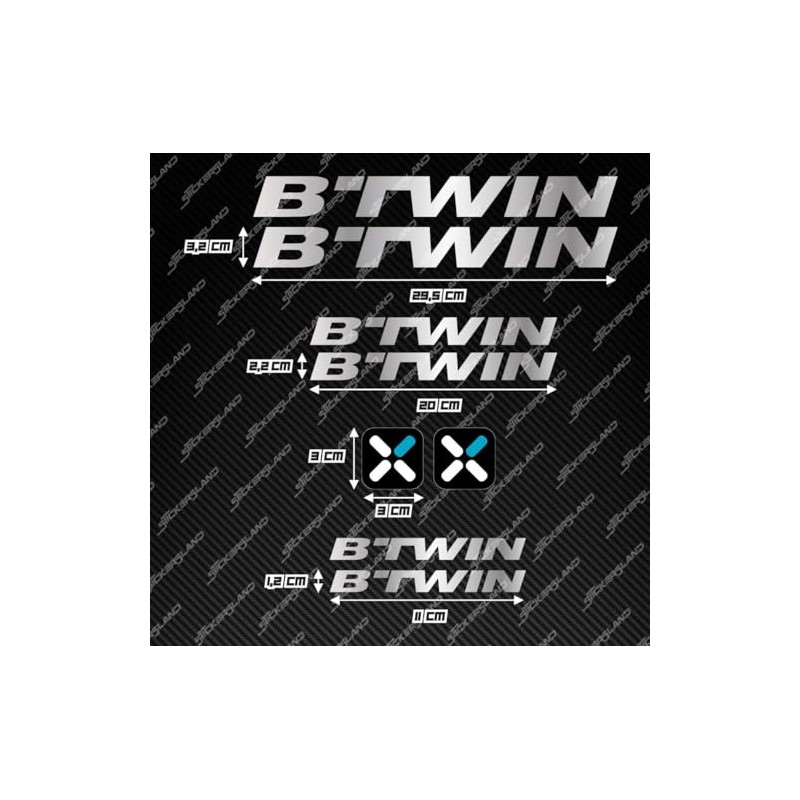 Sticker Set Compatible with Frame BTWIN MTB Mountain Bike and