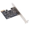 PCIe 3.0 X1 to 4 Port SATA3 Adapter Card Professional