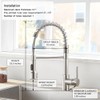 LED Light Kitchen Faucet with Pull Down Sprayer Sus304 Stainless