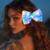 HEREAD Pearl Hair Bow Clips Light Up Bowknot Hair Barrette