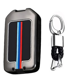 TECART Key Fob Case Protection Shell Accessories Fit For Volvo XC90 XC60 XC40 S60 S90 V90 V60 Polestar 1 T5 T6, A Keychain-black, A keychain-black