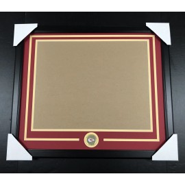 Kansas City Chiefs Medallion Frame Kit 16x20 Photo Double Mat Horizontal