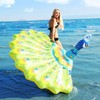 Large Inflatable Swim Tube & Pool Toy, Auxiliary Aid (193x163x94cm), Color Unit) 5ea