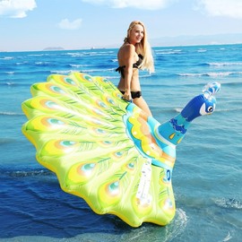 Large Inflatable Swim Tube & Pool Toy, Auxiliary Aid (193x163x94cm), Color Unit) 5ea