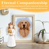 OT-NVWOZR Dog Memorial Gifts, Sculpted Hand-Painted Dog Angel Figurine of