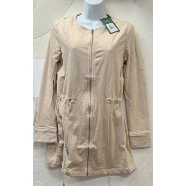 Lyssé Lysse Suede XL Zip-Up Champagne Jacket Tag says 24-2153-M8