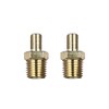 2PCS Air Inflator Adapters, Brass Tire Inflator Connector with Valve