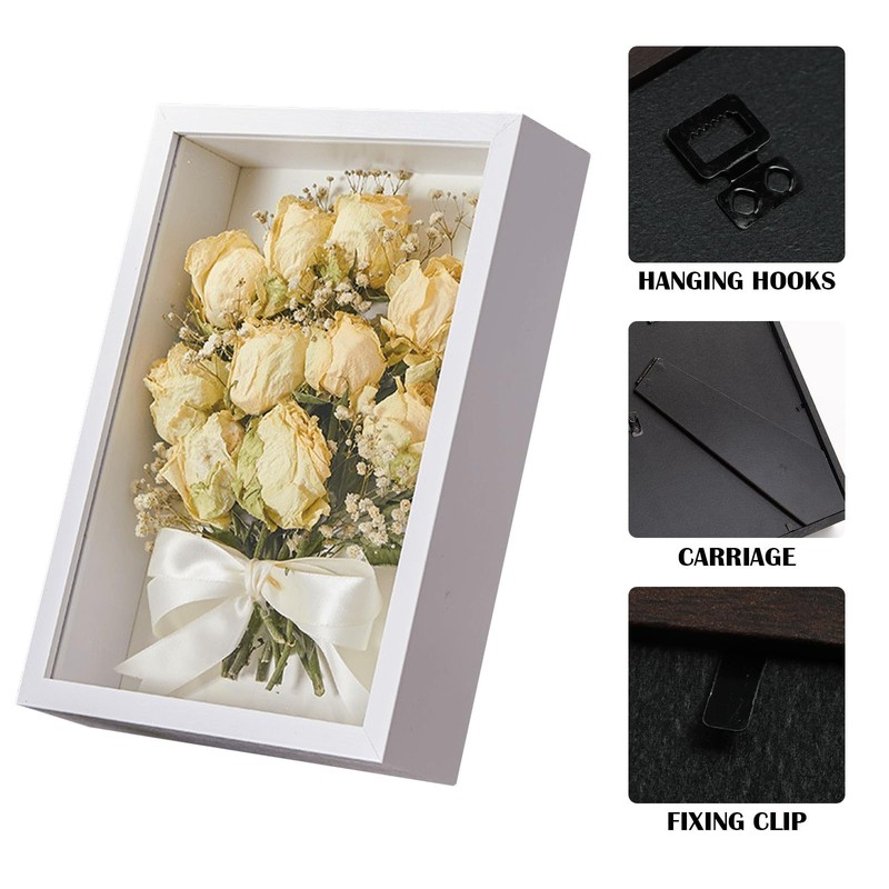 FAVORTALK Box Frames 8X8 3D Shadow Box Deep Square Display