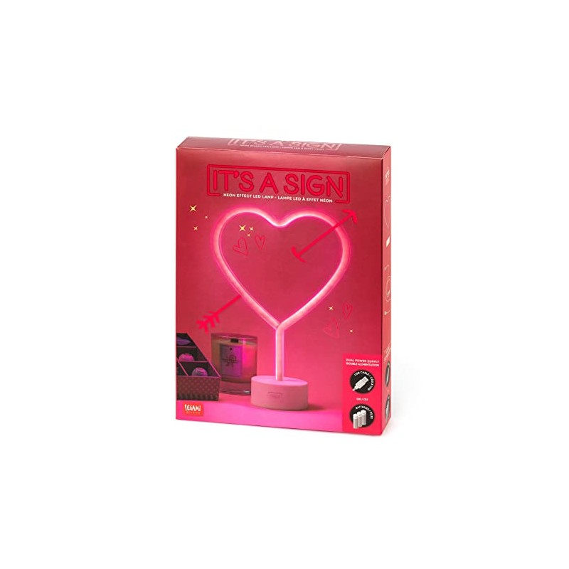 It's a Sign - Heart, Neon Effect LED Lamp