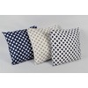 1buy3 Cushion Cover Pack of 2 Crosses White/Blue 50 cm