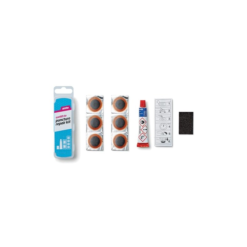 WELDTITE Airtite Bike Tyre Puncture Repair Kit With Tools
