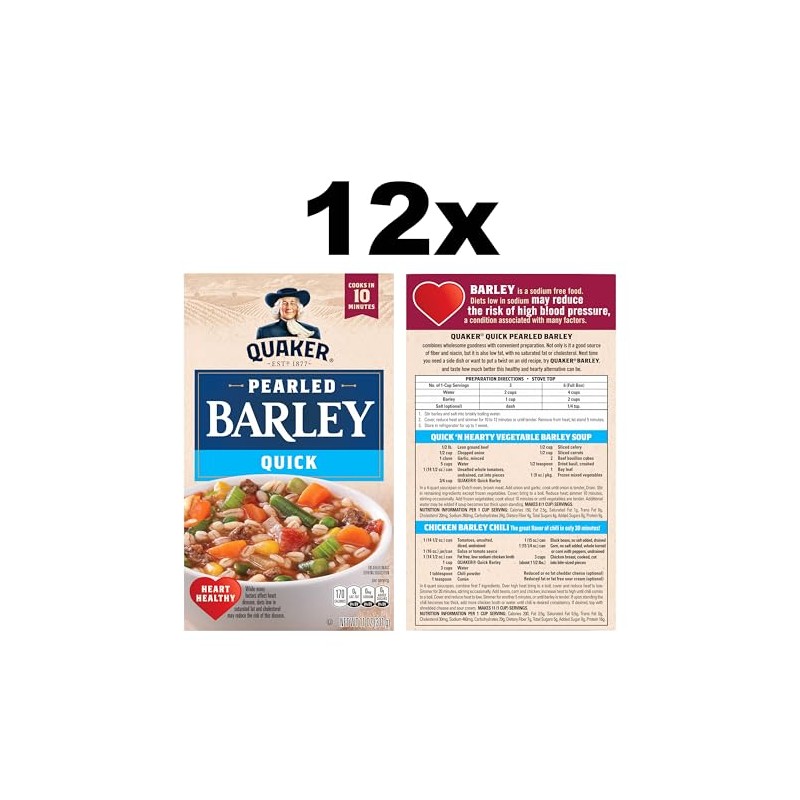 Quaker Quick Barley, 11 Ounce (Pack of 12)