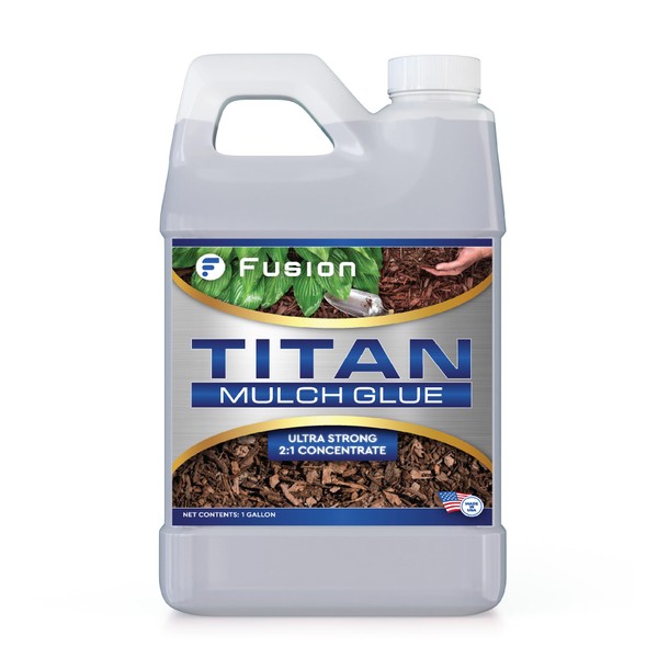 Titan Mulch Glue - Mulch Glue for Landscaping, Fast-Dry, Non-Toxic,