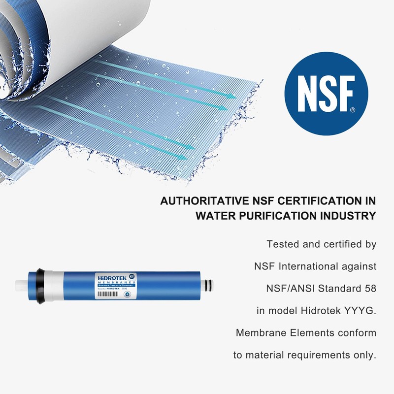 100 GPD Reverse Osmosis Membrane Water Filter Replacement for RO