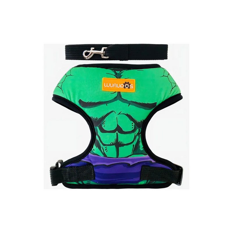 Arnés Pechera Ajustable Antitirones Para Perro Chico Mediano Hulk 5